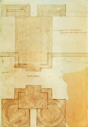 Plan du tambour de la coupole de l